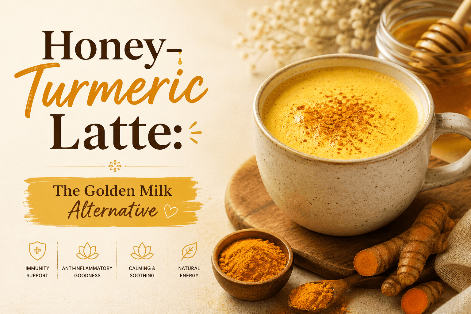 Honey-Turmeric Latte: The Golden Milk Alternative