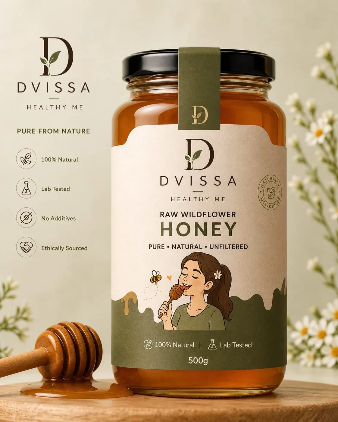 Raw forest honey